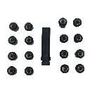 Set 16 Tuercas de Seguridad M10 x 1.25 Rueda ATV UTV Honda Polaris Yamaha Can-Am Suzuki Kawasaki Arctic Cat