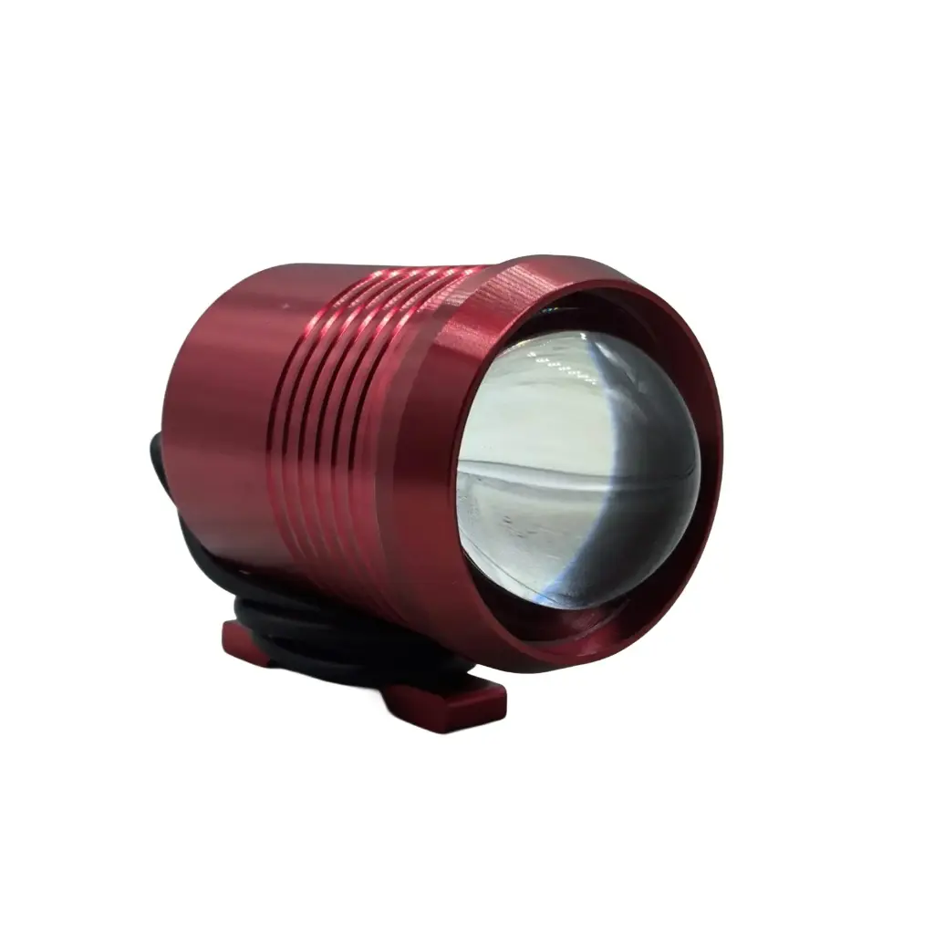 Faro Auxiliar U2 Lupa p/ Manubrio 331 Rojo