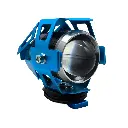 Faro Auxiliar U7 Led Univ Lupa p/ Manubrio Azul