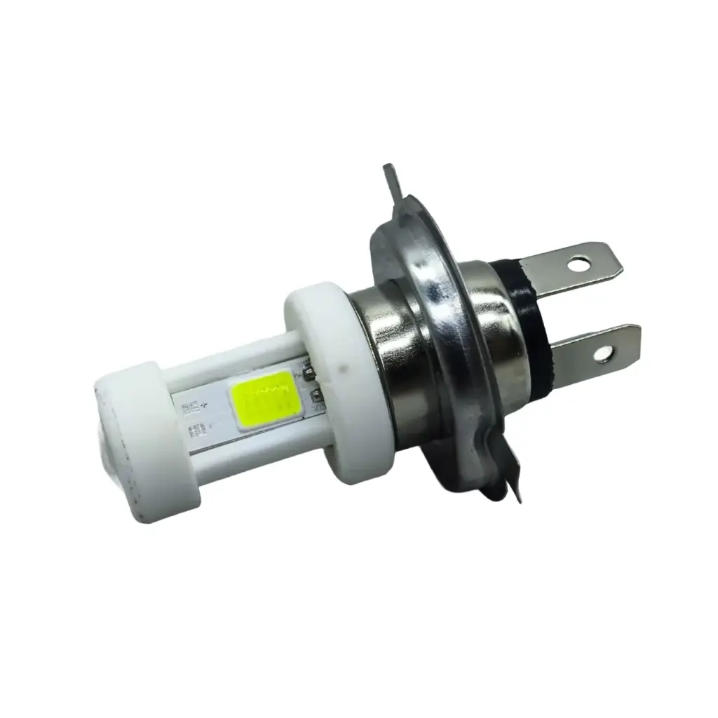 Foco H4 Led Ceramica 3 Caras Punta Halo Azul