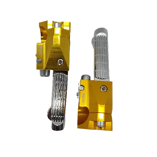 [PP-TY-002] Posapies Traseros Yamaha BWS 125 Aluminio Amarillo